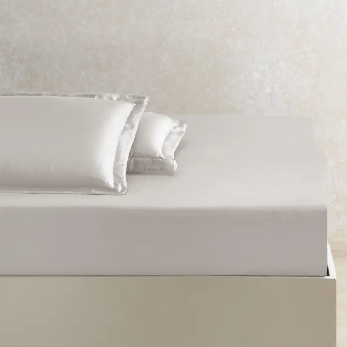 Tencel™ Lyocell Çift Kişilik Lastikli Çarşaf, Bej
