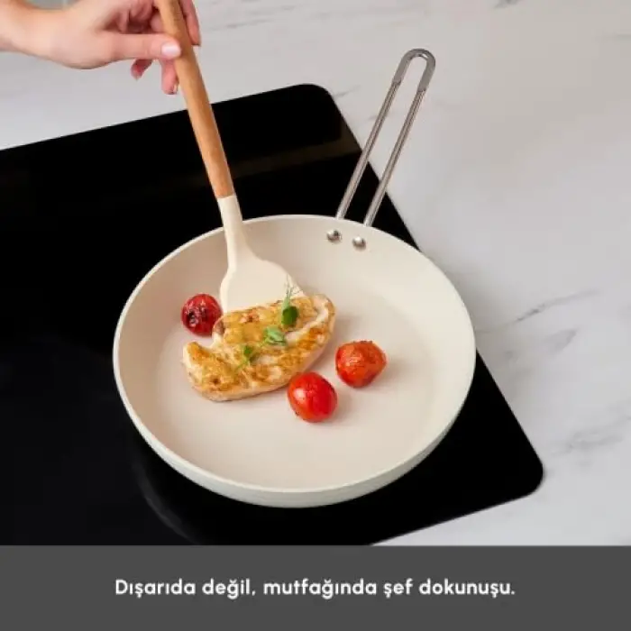 Tencere, Emsan Biogranit White Stone 7 Parça Seti