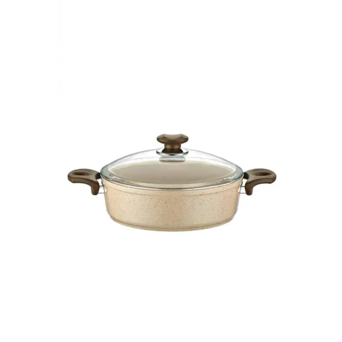 Tencere, Safran Granit Basık, 22 cm