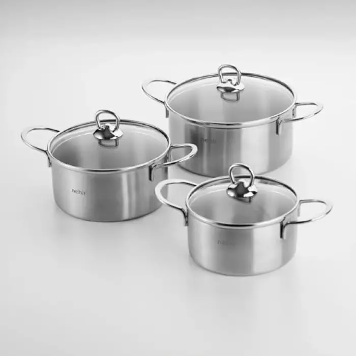 Tencere, Silver 6 Parça Paslanmaz Çelik Mini Seti (12-14-16 cm)