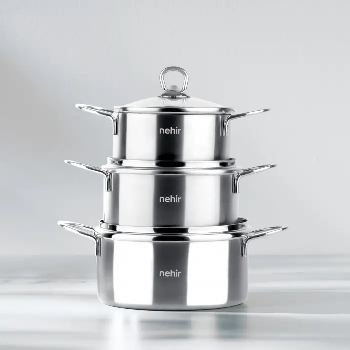 Tencere, Silver 6 Parça Paslanmaz Çelik Mini Seti (12-14-16 cm)