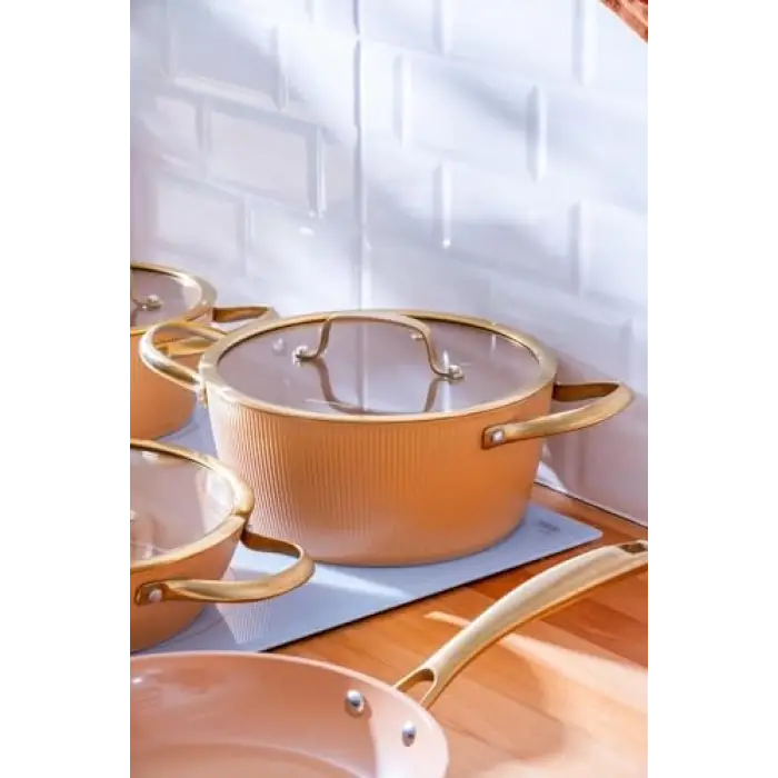Tencere, Ultimate Pro 7 Parça Seti Rosegold Bft-06764
