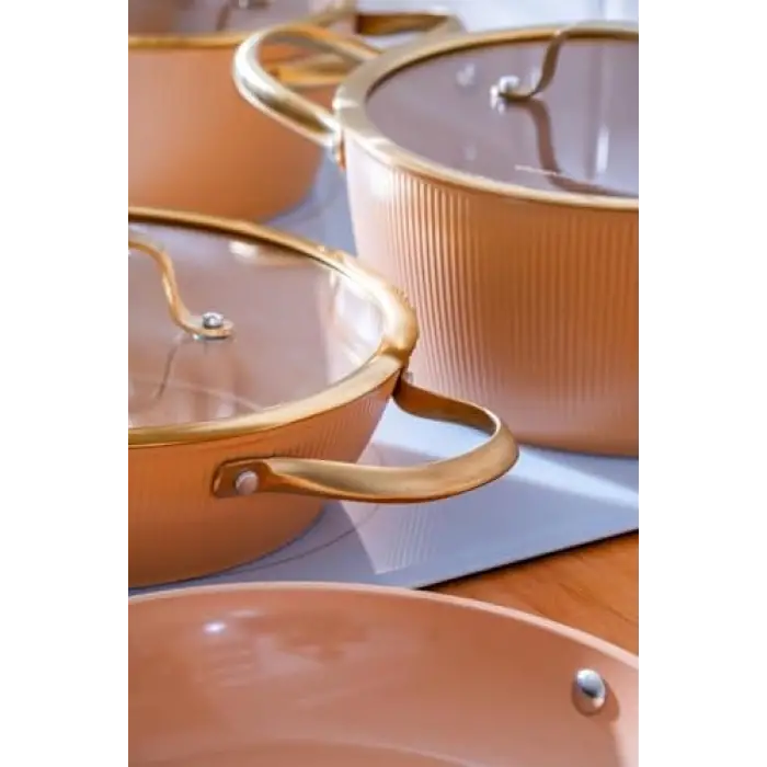 Tencere, Ultimate Pro 7 Parça Seti Rosegold Bft-06764