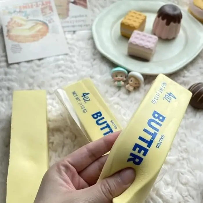 Tereyağı Şeklinde Squishy Sıkma Stres Oyuncağı