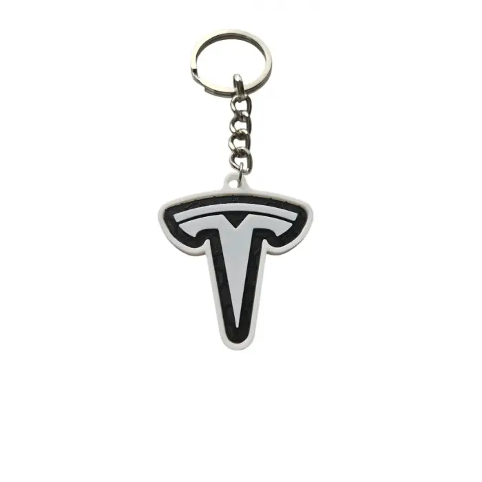 Tesla 3D Baskı Logolu Anahtarlık