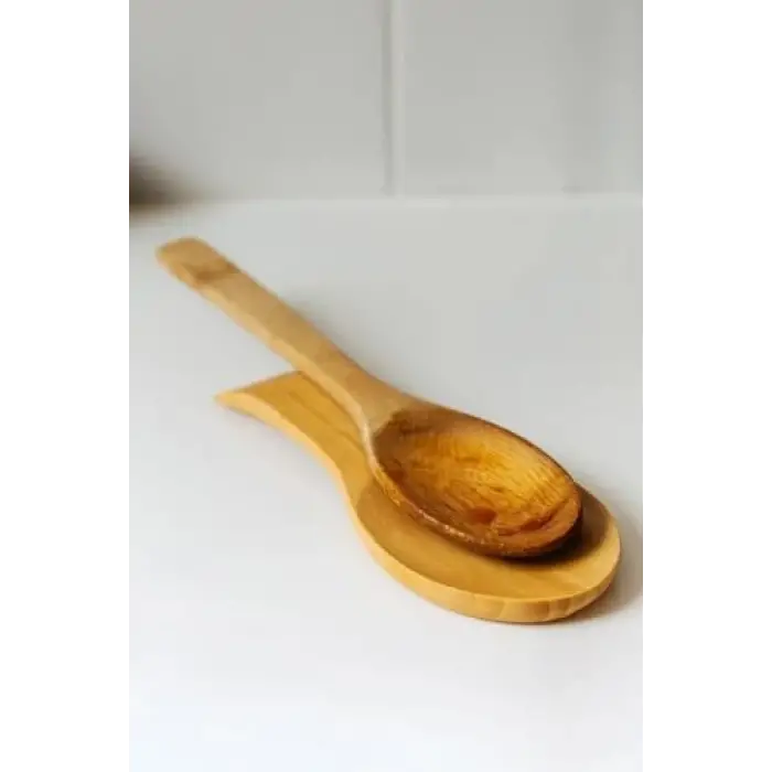 Tezgah Üstü Bambu Uzun Kirli Kaşıklık