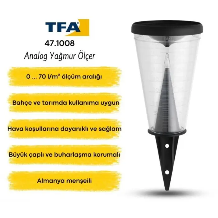 TFA 47.1008 Analog Yağmur Ölçer