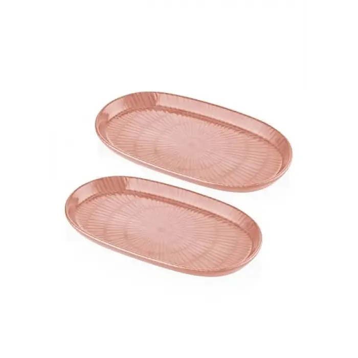 The Mia Noon Oval Servis 2li Somon 29 cm