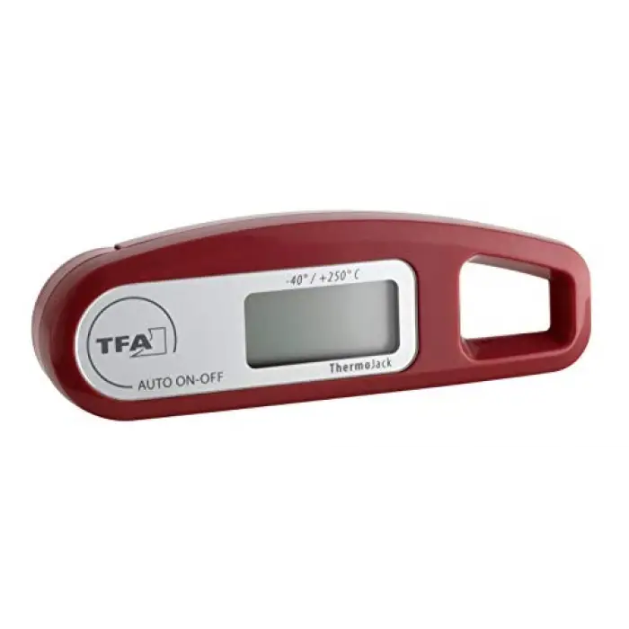 Thermo Jack katlanır problu dijital termometre, bordo