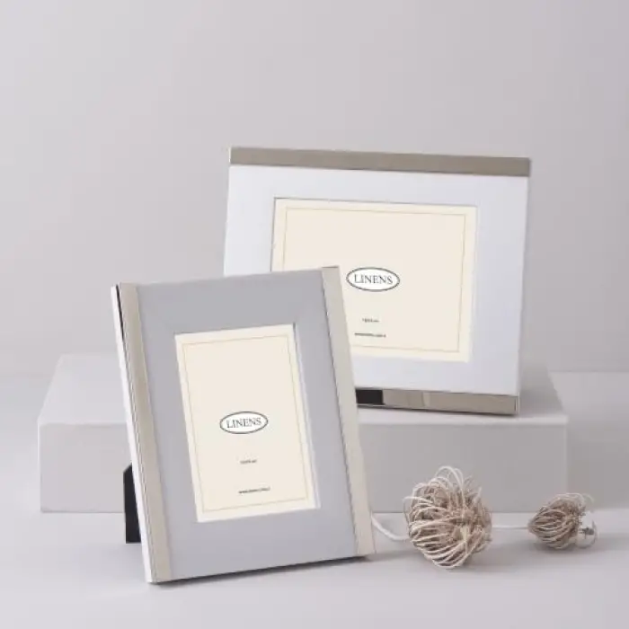 Thick 10x15 cm Çerçeve Gümüş Beyaz