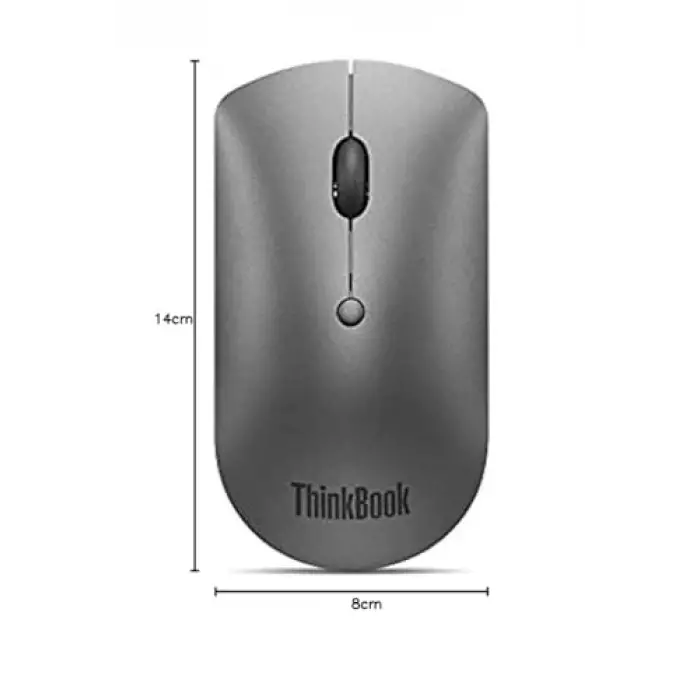 ThinkBook Bluetooth Silent Mouse, 4Y50X88824, Demir Grisi
