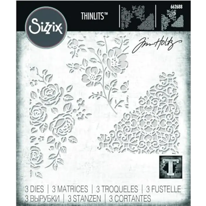 Thinlits Geschenkgutscheinbeutel Tim Holtz Çelik Delgeç Şablonları, Çok Renkli, 19.1 X 14.4 X 0,4 cm