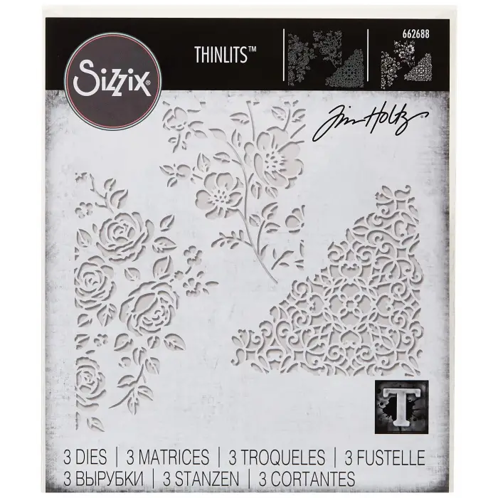 Thinlits Geschenkgutscheinbeutel Tim Holtz Çelik Delgeç Şablonları, Çok Renkli, 19.1 X 14.4 X 0,4 cm
