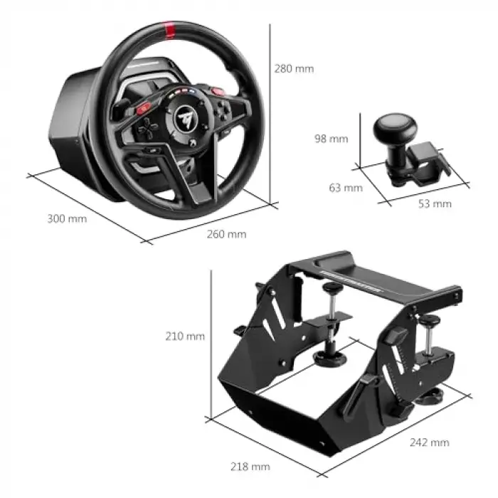 Thrustmaster T128 SimTask sei, T128 yarış direksiyonu, simülatör oyunları için direksiyon seti montaj sistemi (Xbox/PC)