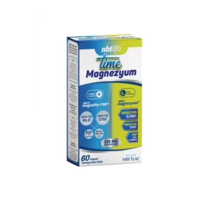 Time magnezyum, 60 kapsül