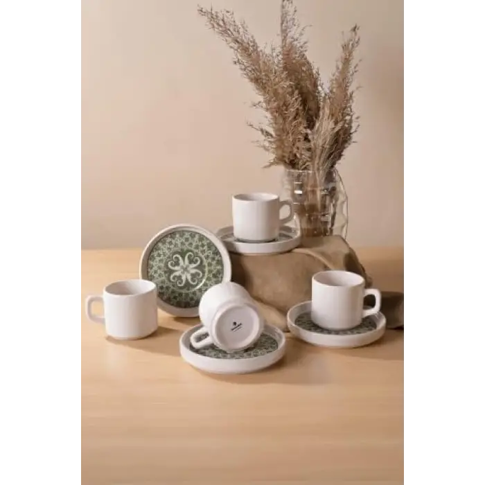 Timeless Green Stackable Çay Takımı 8 Parça 4 Kişilik 21975
