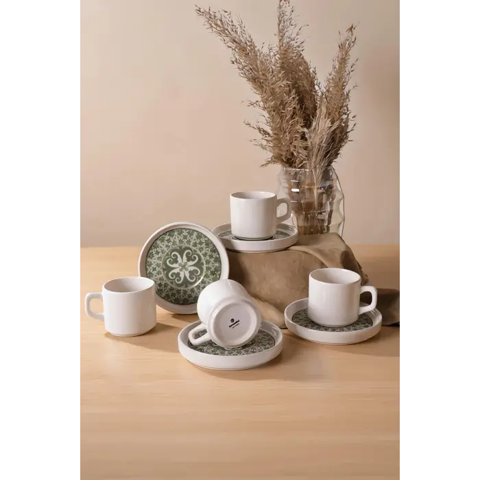 Timeless Green Stackable Çay Takımı 8 Parça 4 Kişilik 21975