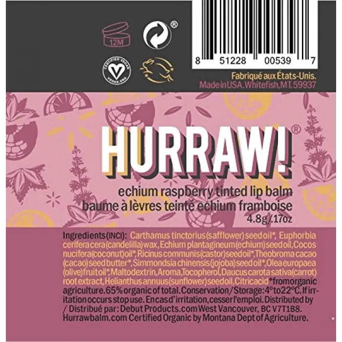 Tinted Raspberry Lip Balm Ahududu Dudak Balmı 4.8g