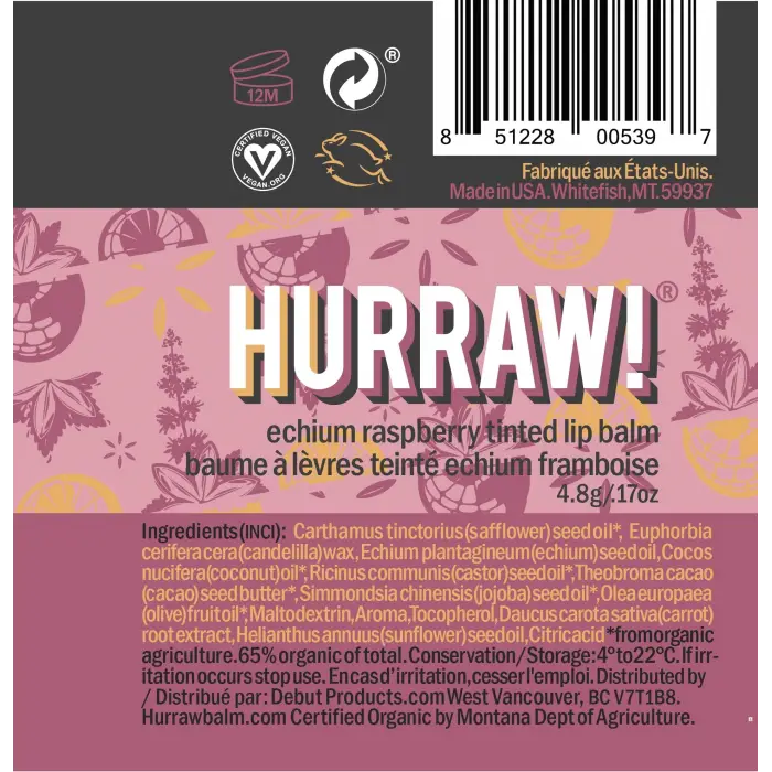 Tinted Raspberry Lip Balm Ahududu Dudak Balmı 4.8g