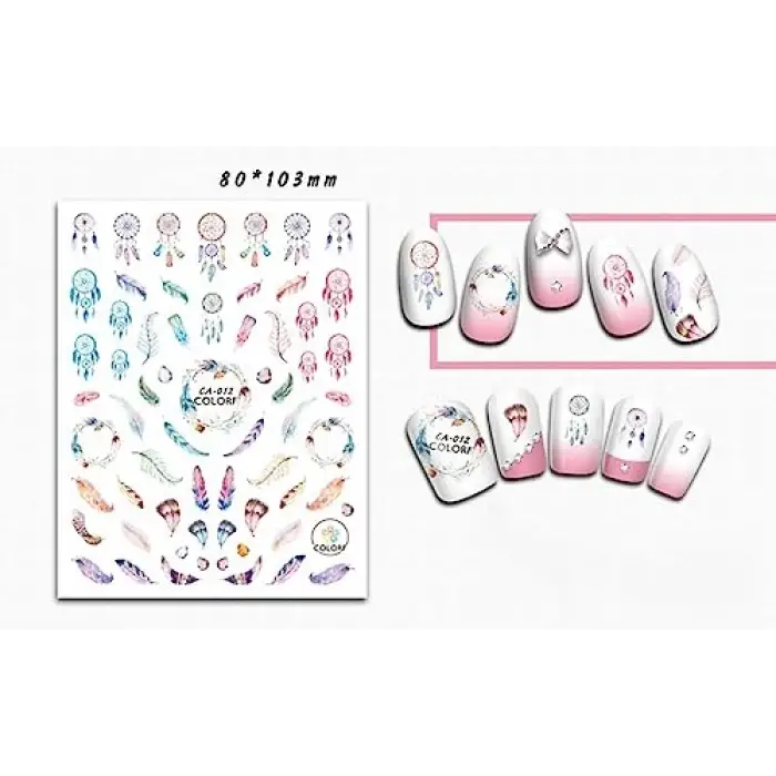 Tırnak dekor stickerı