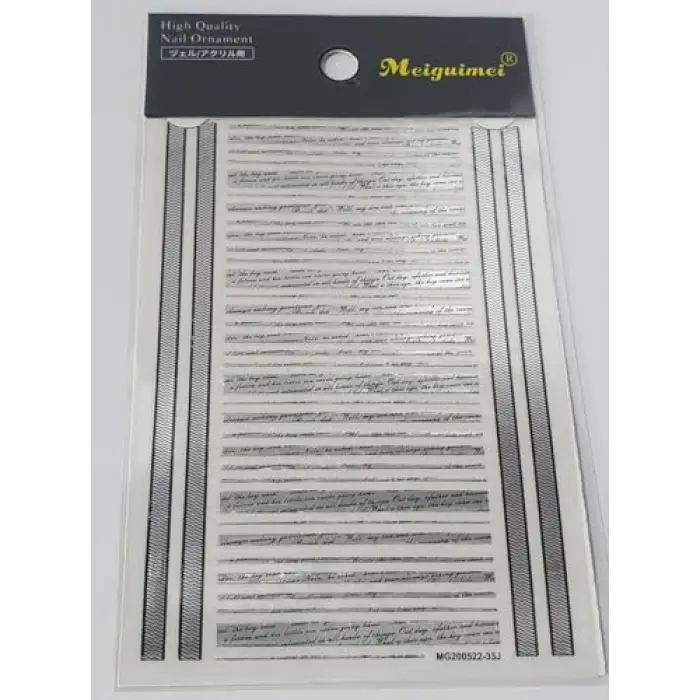 Tırnak dekorasyon çıkartması