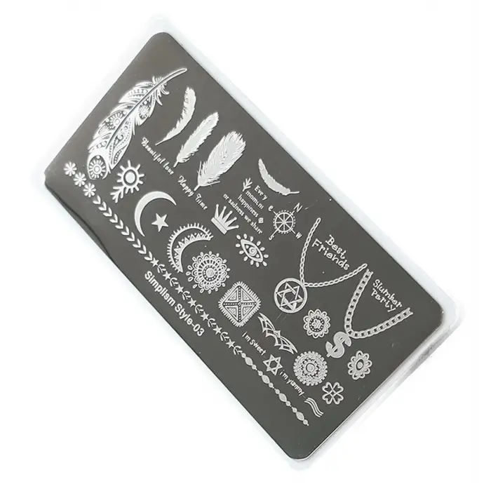 Tırnak Stamping Baskı Plakası S03