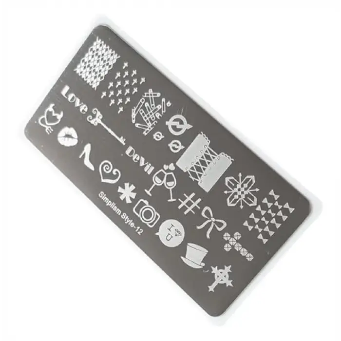 Tırnak Stamping Baskı Plakası S12