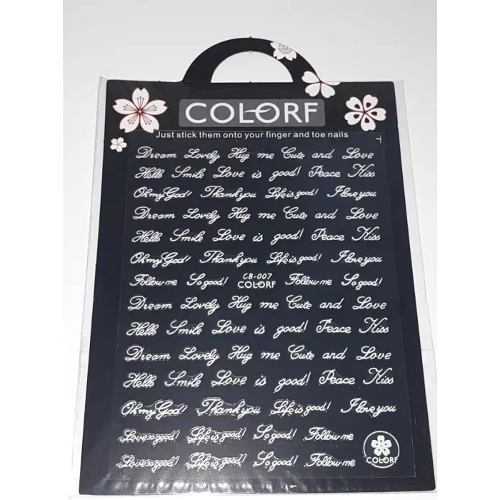 Tırnak süsleme stickerı