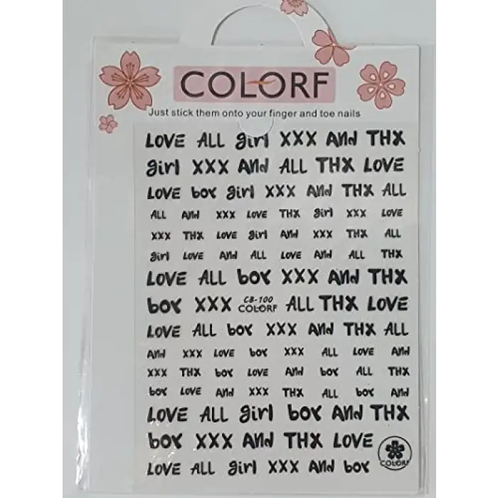 Tırnak tasarım stickerı