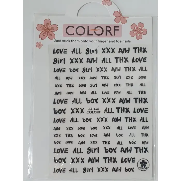 Tırnak tasarım stickerı