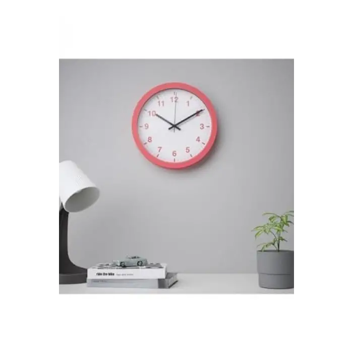 Tjalla Duvar Saati Pembe 28 Cm 70540887