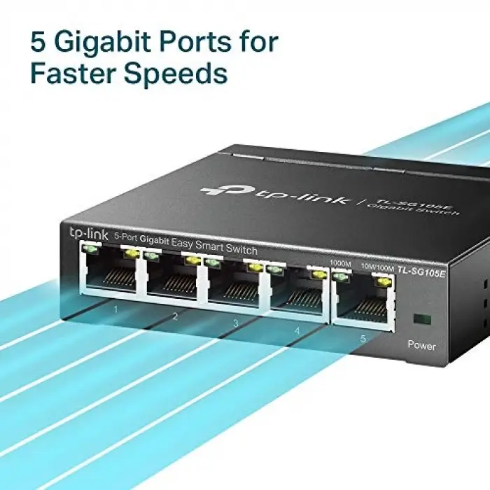 TL-SG105E 5-Portlu Gigabit Easy Smart Switch
