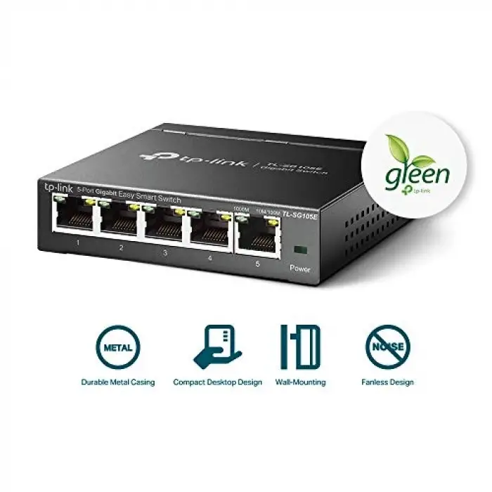 TL-SG105E 5-Portlu Gigabit Easy Smart Switch