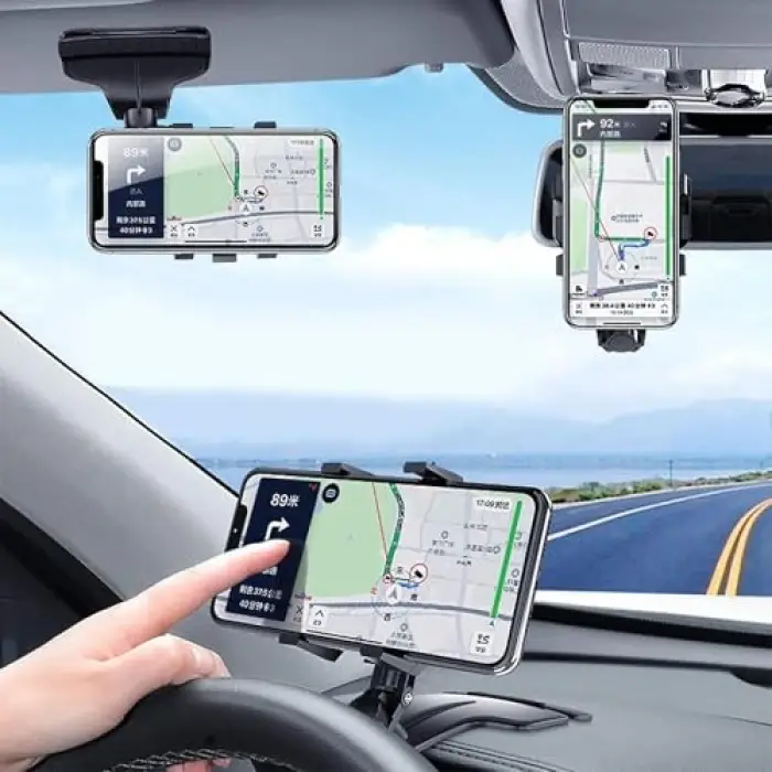 Torpido Üstü Numaratörlü Telefon Tutucu, 360 Derece