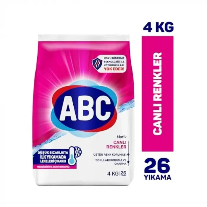 Toz Deterjan Canlı Renkliler 4 KG
