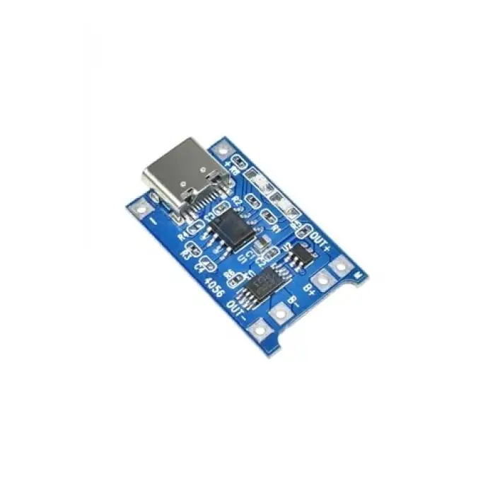 Tp4056 korumalı lityum pil şarj devresi, Type C USB batarya