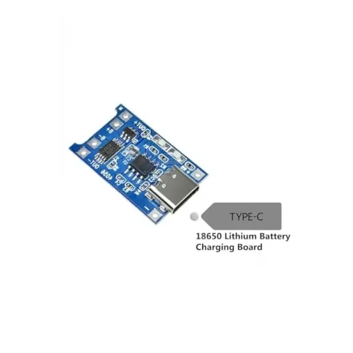 Tp4056 korumalı lityum pil şarj devresi, Type C USB batarya