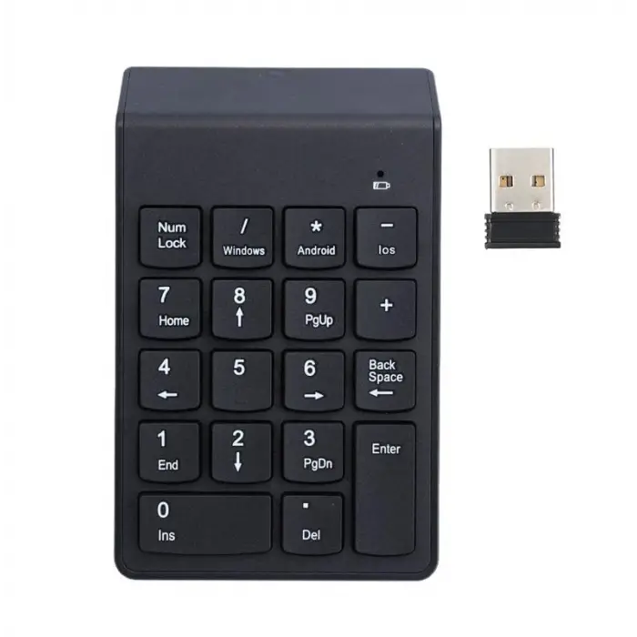 TR-59 Süper İnce Kablosuz Keypad Klavye NumLock Numped