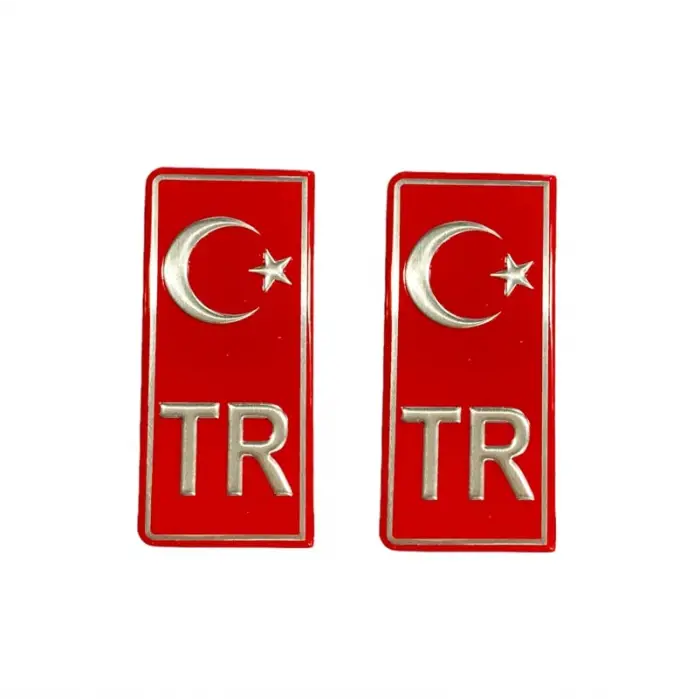 Tr plaka sticker (2 adet)/YACIY01