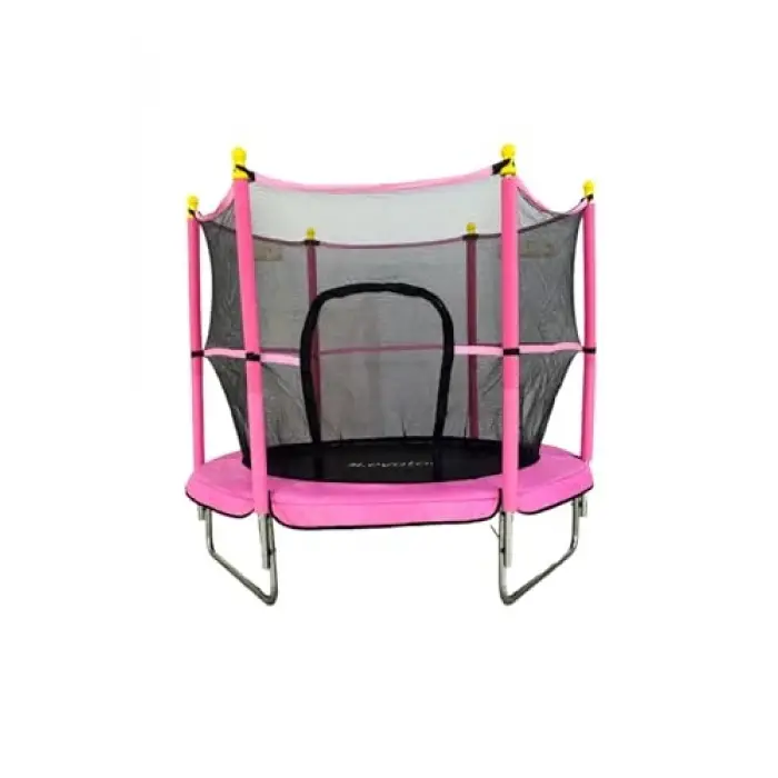 Trambolin Fileli Korumalı 152 Cm Kolay Kurulum Pembe Tek Ebat
