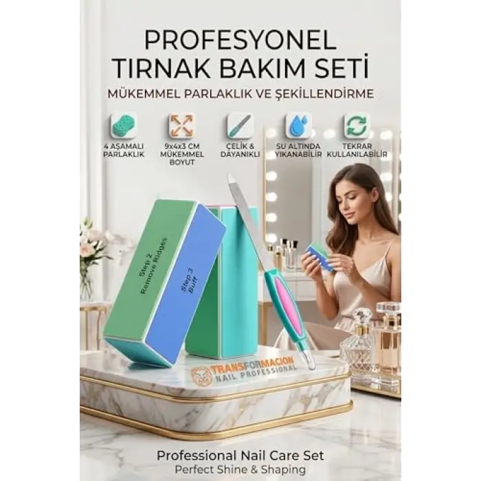 Transformacion 4 Yüzeyli Törpü Ve Parlatma Blok Sünger 3 Lü Set