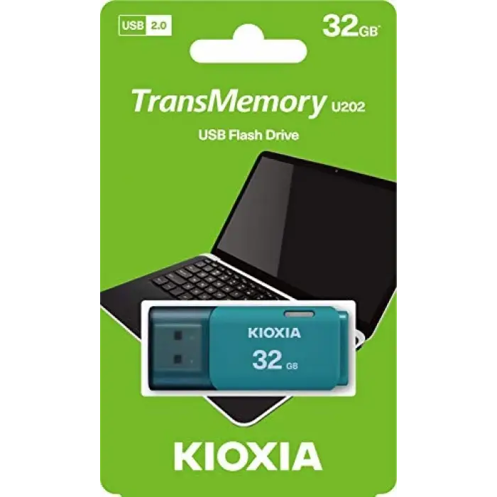 TransMemory U202 32GB USB Bellek; USB 2.0, Açık Mavi