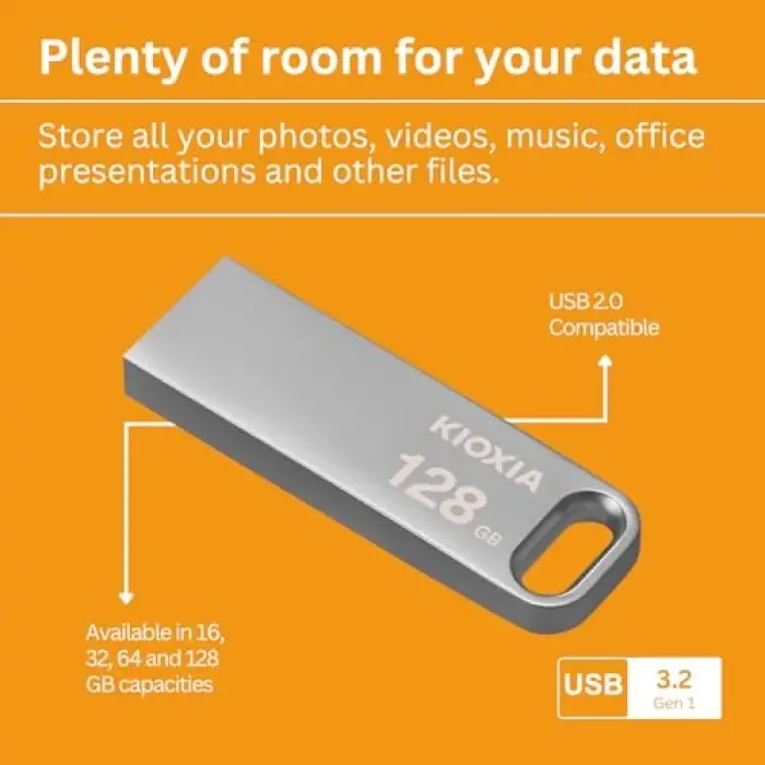 TransMemory U366 128GB USB Bellek; USB 3.2 Gen 1, Metal