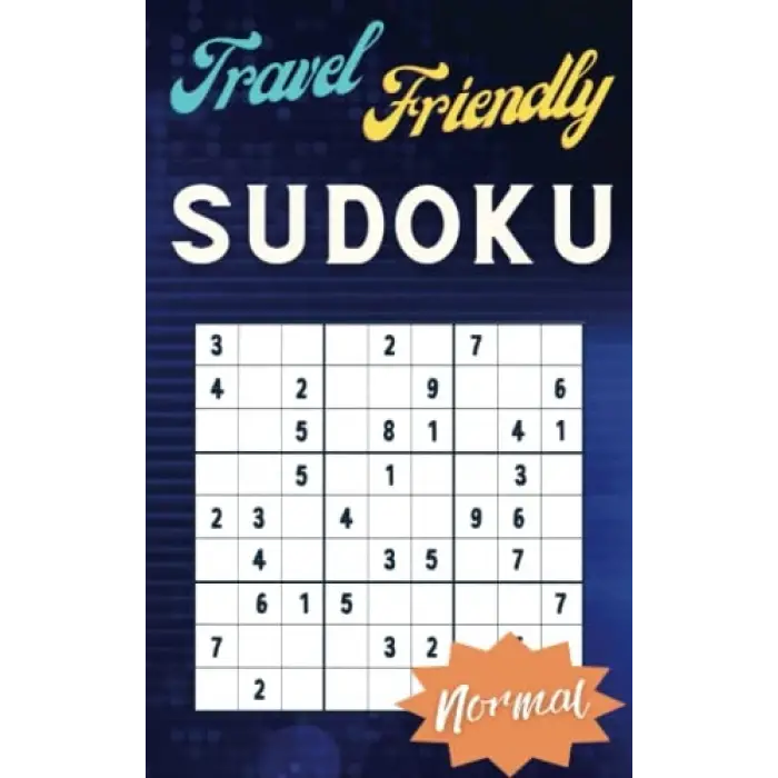 Travel Friendly Sudoku: Normal Difficulty, Compact Pocket Sudoku, 100 Sudoku Puzzles With Solutions, 5 x 8 inches