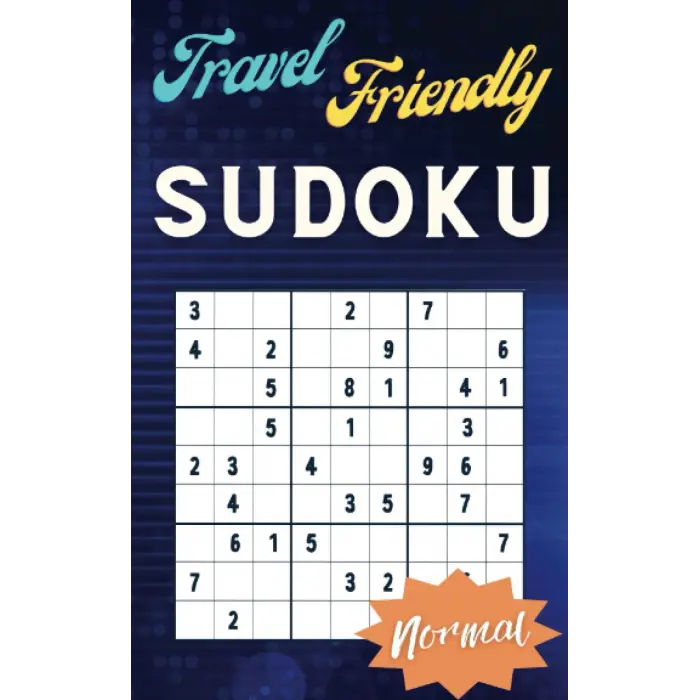 Travel Friendly Sudoku: Normal Difficulty, Compact Pocket Sudoku, 100 Sudoku Puzzles With Solutions, 5 x 8 inches
