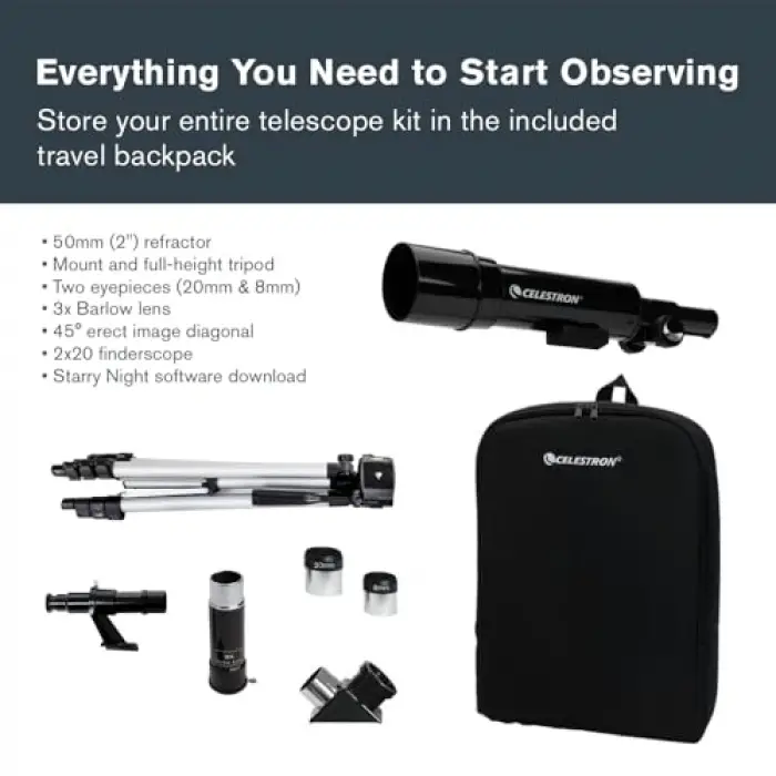 Travel Scope 50 Portable 21038 Teleskop