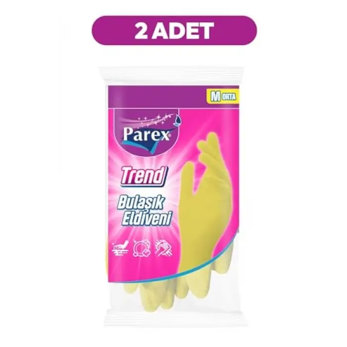 Trend Bulaşık Eldiveni Orta Boy İkili Set