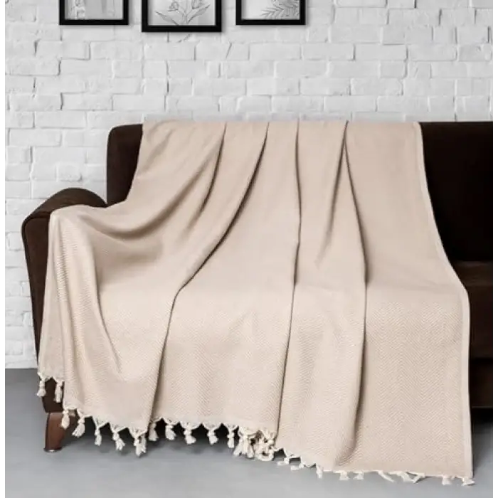 Trendy Koltuk Örtüsü Bej 170 x 230