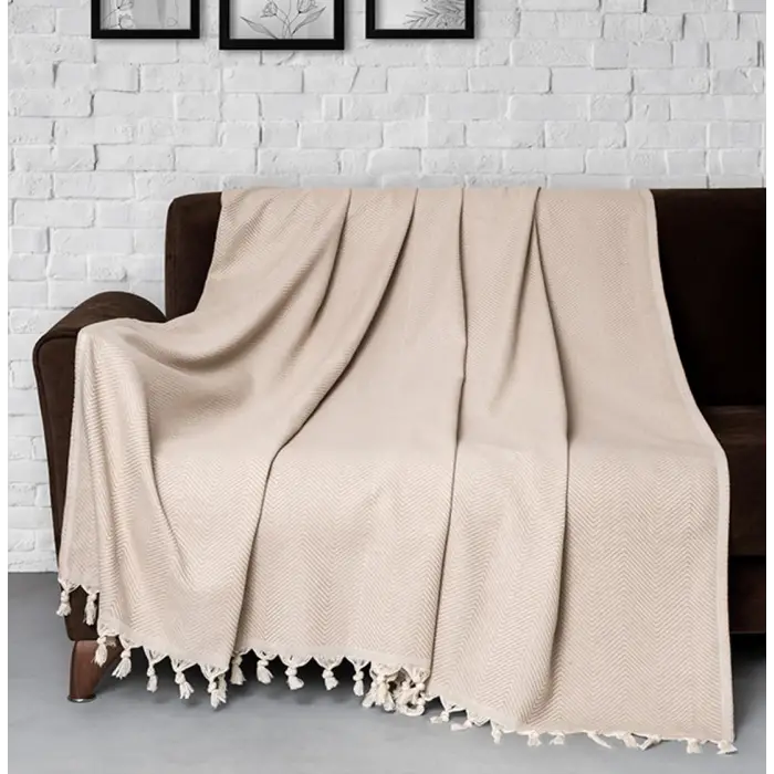 Trendy Koltuk Örtüsü Bej 170 x 230
