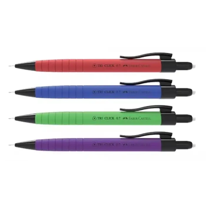 Tri-Click Vers. Rubberized 0.7 Uçlu Kalem, Asorti